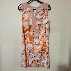 Vibrant Abstract Sleeveless Mini Dress